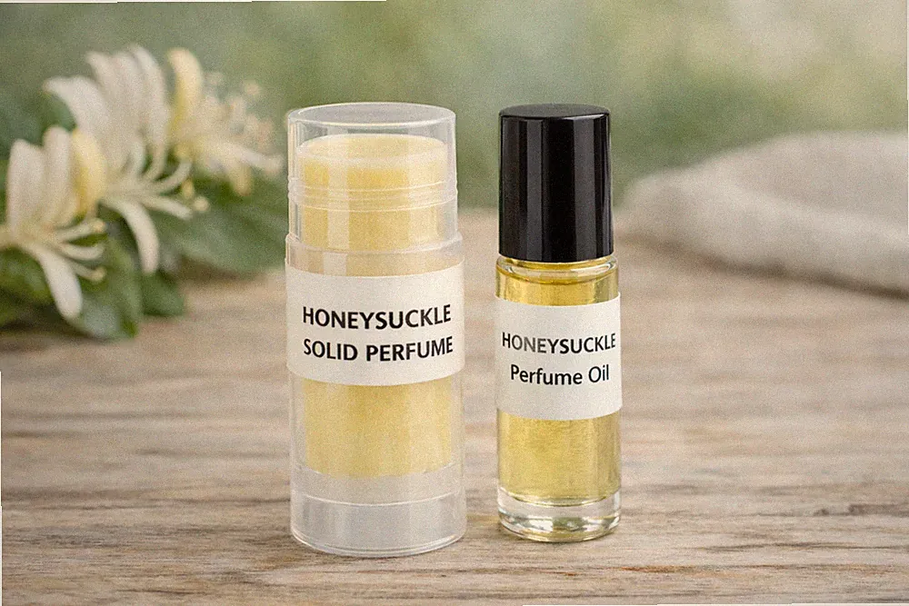 Honeysuckle Solid Perfume & Perfume Body Oil Set | Natural | Alcohol-Free