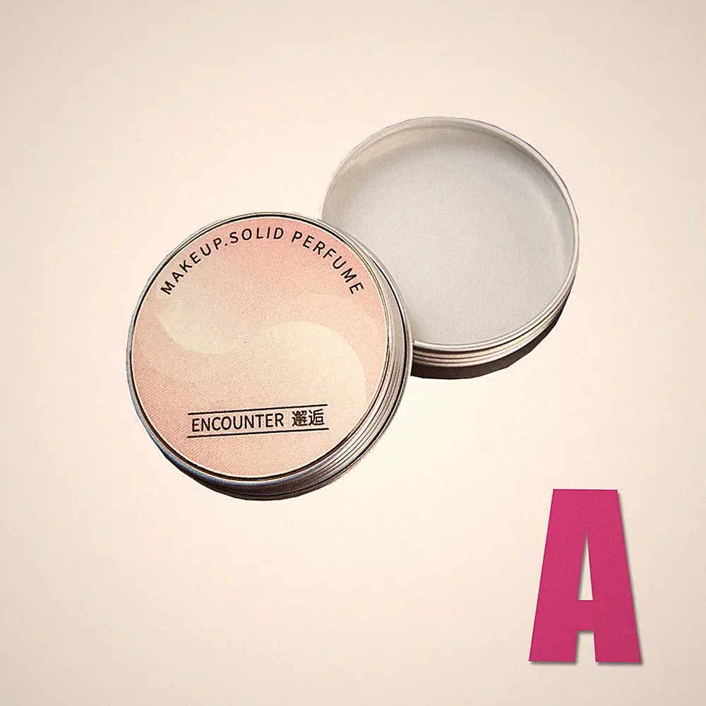 Mini Natural Solid Perfume Tin Jar Lasting Flower Fragrance Solid Balm For Women