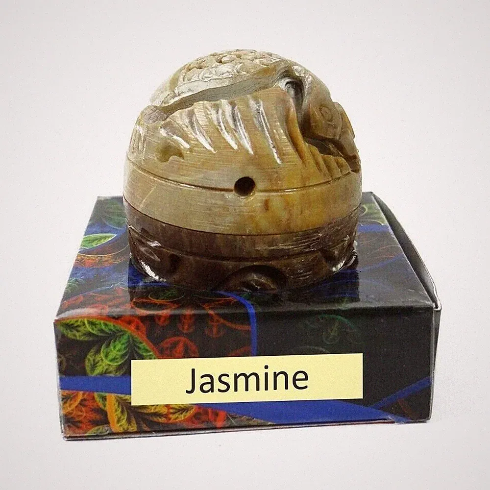 Natural Solid Perfume in Large Hand Carved Stone Jar 8gm Sale For Choose Option