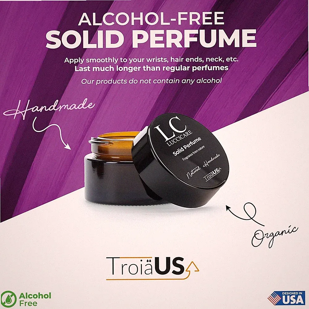 SOLID PERFUME, SOLID PERFUME FOR WOMEN, 0.5 FREZIA SCENT, TRAVEL SIZE, PORTABLE